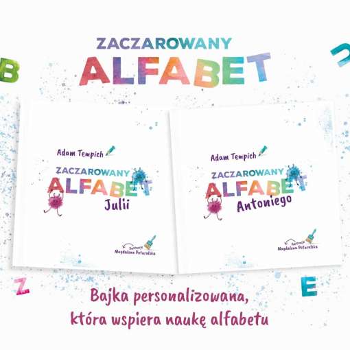 Książka dla dzieci, personalizowana bajka Zaczarowany alfabet